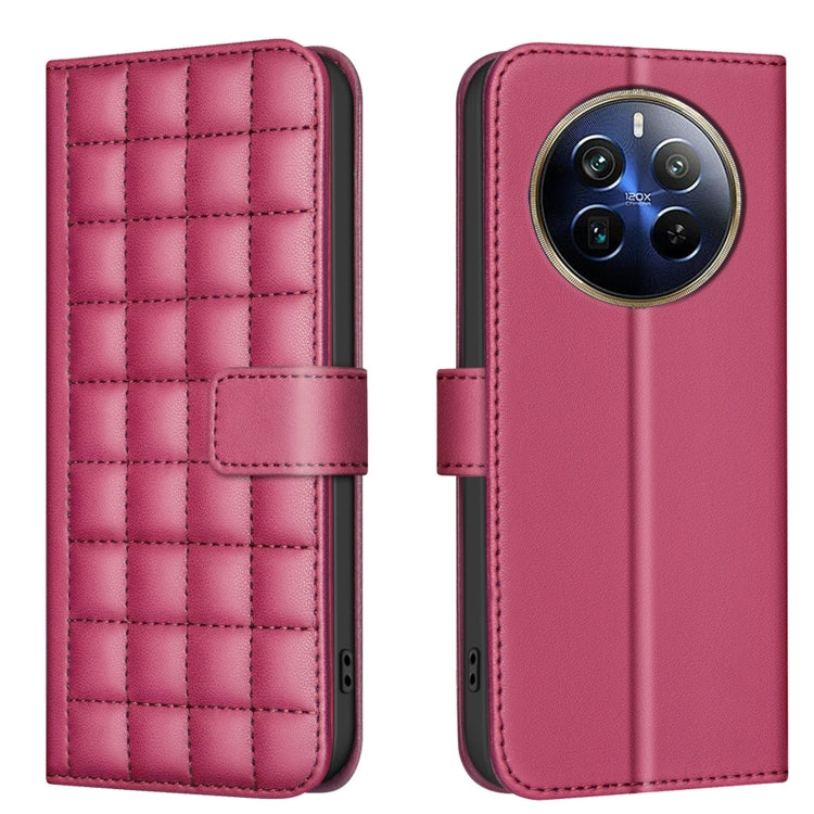 Square Texture Leather Phone Case, For Realme 12 5G Global, For Realme 12+ 5G, For Realme 12 Pro 5G / 12 Pro+ 5G Global, For Realme 11 4G Global, For Realme 11 5G Global / 11X, For Realme C53, For Realme C55