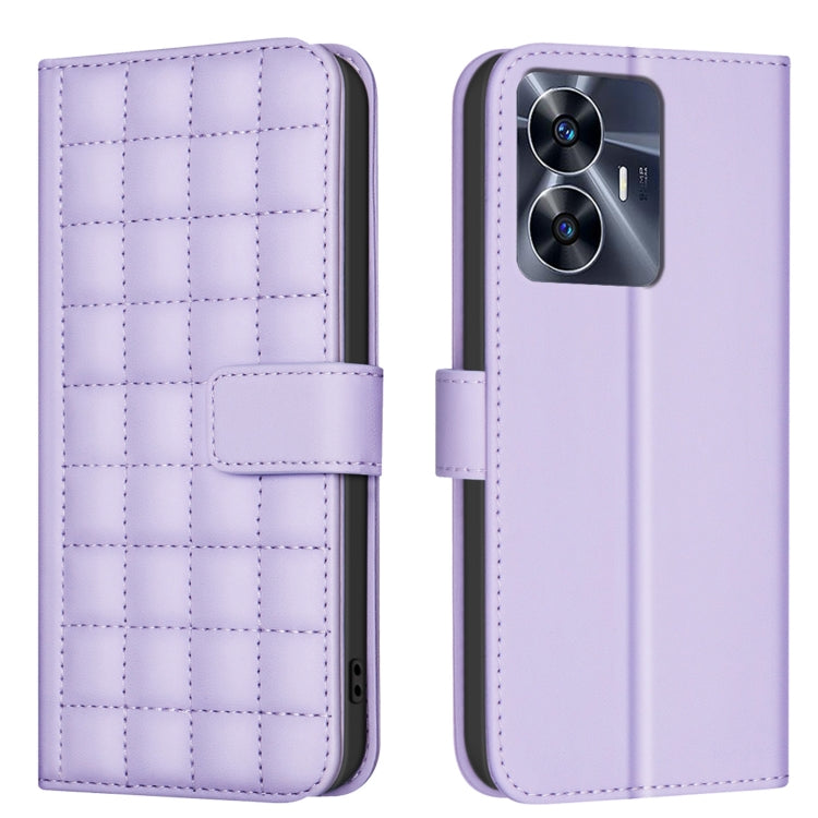 Square Texture Leather Phone Case, For Realme 12 5G Global, For Realme 12+ 5G, For Realme 12 Pro 5G / 12 Pro+ 5G Global, For Realme 11 4G Global, For Realme 11 5G Global / 11X, For Realme C53, For Realme C55