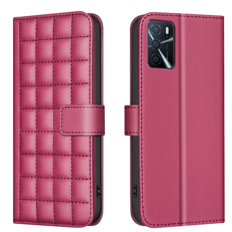 Square Texture Leather Phone Case, For OPPO A16 / A16s / A54s / A55 / A54, For OPPO A94 4G / Reno5 F / F19 Pro, For OPPO A94 5G / Reno5 Z / F19 Pro+, For OPPO A74 5G / A93 5G / A54 5G, For OPPO A74 4G / F19 4G, For OPPO A72 / A52 / A92, For OPPO A79 5G...