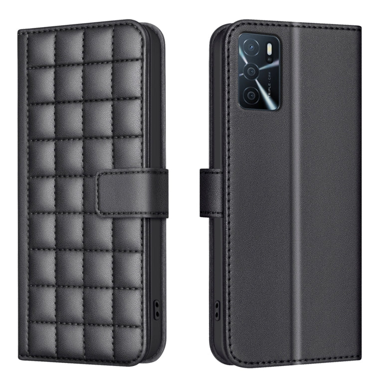 Square Texture Leather Phone Case, For OPPO A16 / A16s / A54s / A55 / A54, For OPPO A94 4G / Reno5 F / F19 Pro, For OPPO A94 5G / Reno5 Z / F19 Pro+, For OPPO A74 5G / A93 5G / A54 5G, For OPPO A74 4G / F19 4G, For OPPO A72 / A52 / A92, For OPPO A79 5G...