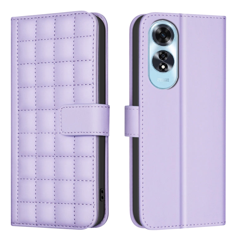 Square Texture Leather Phone Case, For OPPO A60 4G, For OPPO Reno11 F 5G, For OPPO A38 4G / A18 4G, For OPPO A58 4G, For OPPO A78 4G, For OPPO A98 5G / F23 / A1, For OPPO A78 5G, For OPPO A96 5G / Reno7 Z