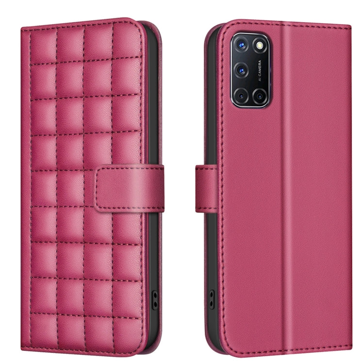 Square Texture Leather Phone Case, For OPPO A16 / A16s / A54s / A55 / A54, For OPPO A94 4G / Reno5 F / F19 Pro, For OPPO A94 5G / Reno5 Z / F19 Pro+, For OPPO A74 5G / A93 5G / A54 5G, For OPPO A74 4G / F19 4G, For OPPO A72 / A52 / A92, For OPPO A79 5G...