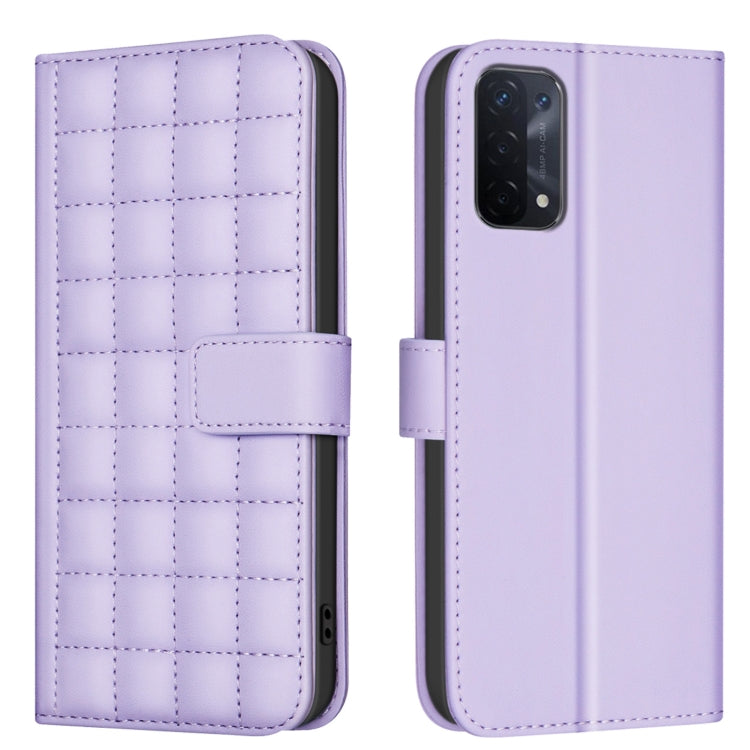 Square Texture Leather Phone Case, For OPPO A16 / A16s / A54s / A55 / A54, For OPPO A94 4G / Reno5 F / F19 Pro, For OPPO A94 5G / Reno5 Z / F19 Pro+, For OPPO A74 5G / A93 5G / A54 5G, For OPPO A74 4G / F19 4G, For OPPO A72 / A52 / A92, For OPPO A79 5G...
