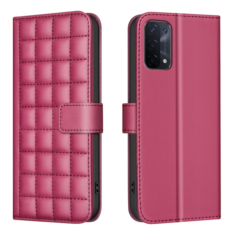 Square Texture Leather Phone Case, For OPPO A16 / A16s / A54s / A55 / A54, For OPPO A94 4G / Reno5 F / F19 Pro, For OPPO A94 5G / Reno5 Z / F19 Pro+, For OPPO A74 5G / A93 5G / A54 5G, For OPPO A74 4G / F19 4G, For OPPO A72 / A52 / A92, For OPPO A79 5G...