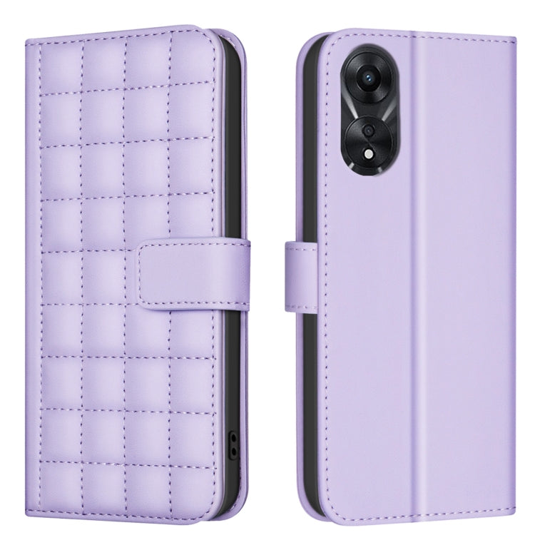 Square Texture Leather Phone Case, For OPPO A60 4G, For OPPO Reno11 F 5G, For OPPO A38 4G / A18 4G, For OPPO A58 4G, For OPPO A78 4G, For OPPO A98 5G / F23 / A1, For OPPO A78 5G, For OPPO A96 5G / Reno7 Z