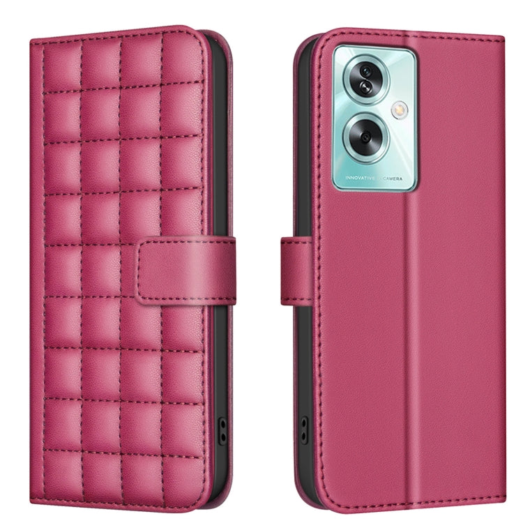 Square Texture Leather Phone Case, For OPPO A16 / A16s / A54s / A55 / A54, For OPPO A94 4G / Reno5 F / F19 Pro, For OPPO A94 5G / Reno5 Z / F19 Pro+, For OPPO A74 5G / A93 5G / A54 5G, For OPPO A74 4G / F19 4G, For OPPO A72 / A52 / A92, For OPPO A79 5G...