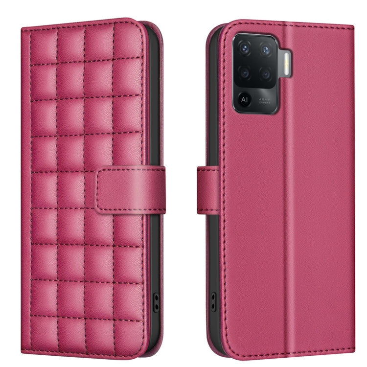 Square Texture Leather Phone Case, For OPPO A16 / A16s / A54s / A55 / A54, For OPPO A94 4G / Reno5 F / F19 Pro, For OPPO A94 5G / Reno5 Z / F19 Pro+, For OPPO A74 5G / A93 5G / A54 5G, For OPPO A74 4G / F19 4G, For OPPO A72 / A52 / A92, For OPPO A79 5G...