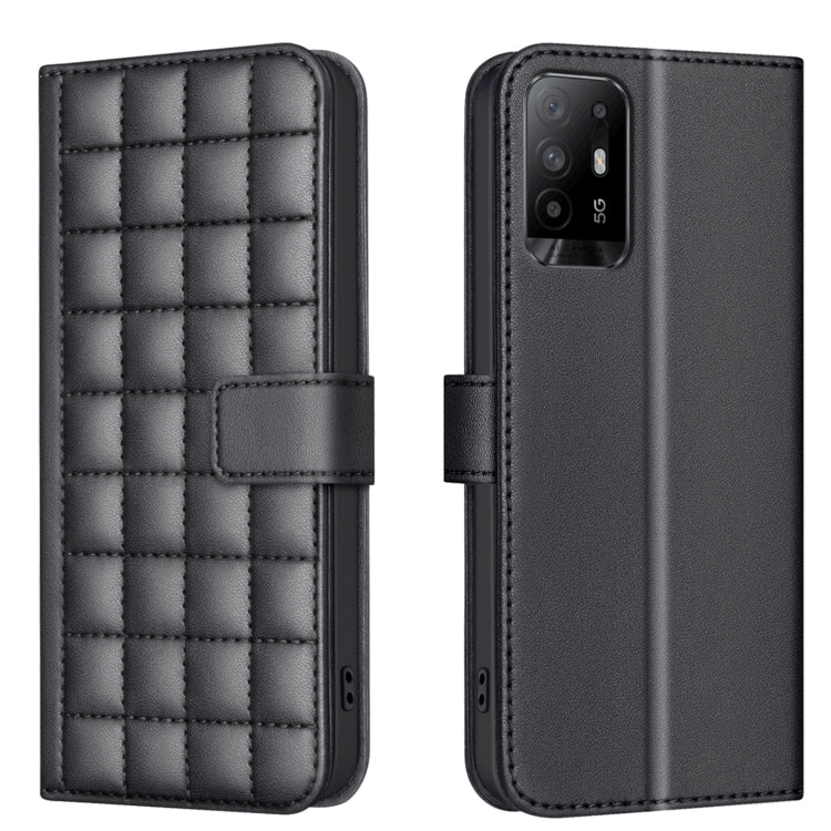 Square Texture Leather Phone Case, For OPPO A16 / A16s / A54s / A55 / A54, For OPPO A94 4G / Reno5 F / F19 Pro, For OPPO A94 5G / Reno5 Z / F19 Pro+, For OPPO A74 5G / A93 5G / A54 5G, For OPPO A74 4G / F19 4G, For OPPO A72 / A52 / A92, For OPPO A79 5G...