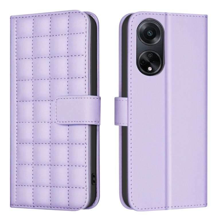 Square Texture Leather Phone Case, For OPPO A60 4G, For OPPO Reno11 F 5G, For OPPO A38 4G / A18 4G, For OPPO A58 4G, For OPPO A78 4G, For OPPO A98 5G / F23 / A1, For OPPO A78 5G, For OPPO A96 5G / Reno7 Z