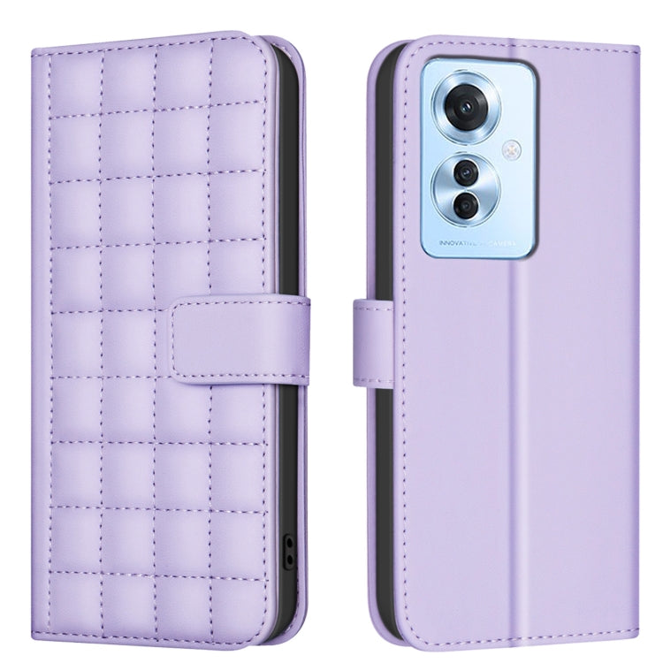 Square Texture Leather Phone Case, For OPPO A60 4G, For OPPO Reno11 F 5G, For OPPO A38 4G / A18 4G, For OPPO A58 4G, For OPPO A78 4G, For OPPO A98 5G / F23 / A1, For OPPO A78 5G, For OPPO A96 5G / Reno7 Z