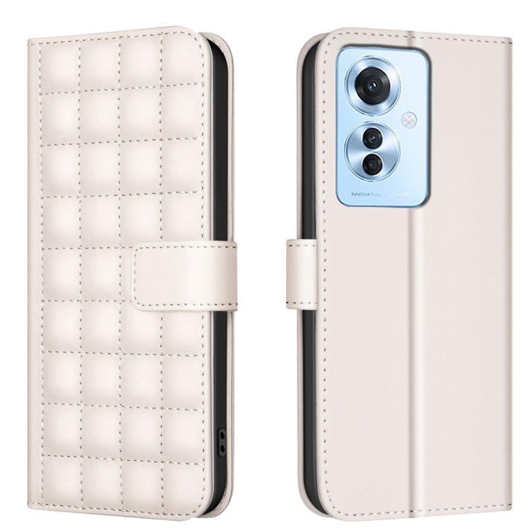 Square Texture Leather Phone Case, For OPPO A60 4G, For OPPO Reno11 F 5G, For OPPO A38 4G / A18 4G, For OPPO A58 4G, For OPPO A78 4G, For OPPO A98 5G / F23 / A1, For OPPO A78 5G, For OPPO A96 5G / Reno7 Z