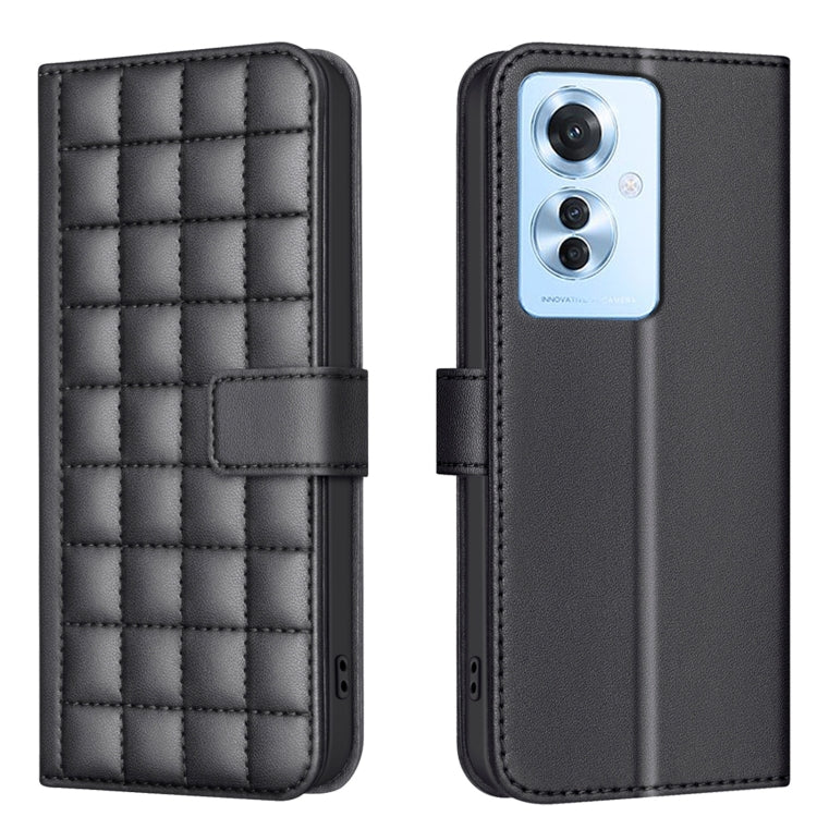 Square Texture Leather Phone Case, For OPPO A60 4G, For OPPO Reno11 F 5G, For OPPO A38 4G / A18 4G, For OPPO A58 4G, For OPPO A78 4G, For OPPO A98 5G / F23 / A1, For OPPO A78 5G, For OPPO A96 5G / Reno7 Z