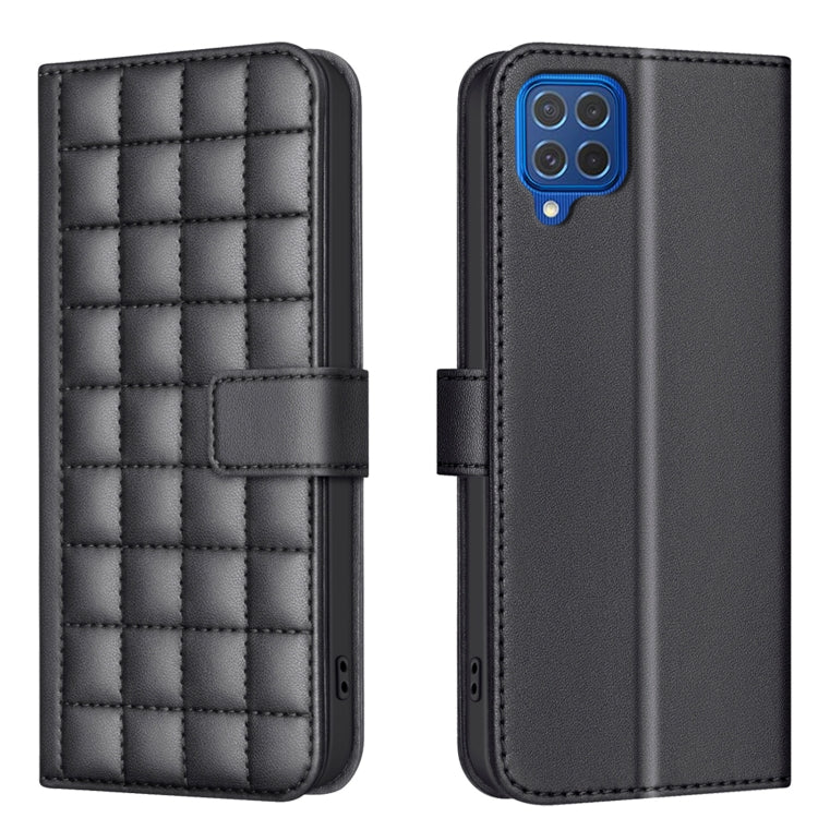 Square Texture Leather Phone Case, For Samsung Galaxy M55, For Samsung Galaxy M15, For Samsung Galaxy M62