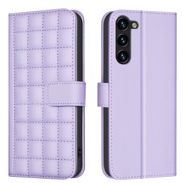 Square Texture Leather Phone Case, For Samsung Galaxy S22 Ultra 5G, For Samsung Galaxy S22+ 5G, For Samsung Galaxy S22 5G, For Samsung Galaxy S21 FE 5G, For Samsung Galaxy S21 5G, For Samsung Galaxy S21+ 5G, For Samsung Galaxy S21 Ultra 5G