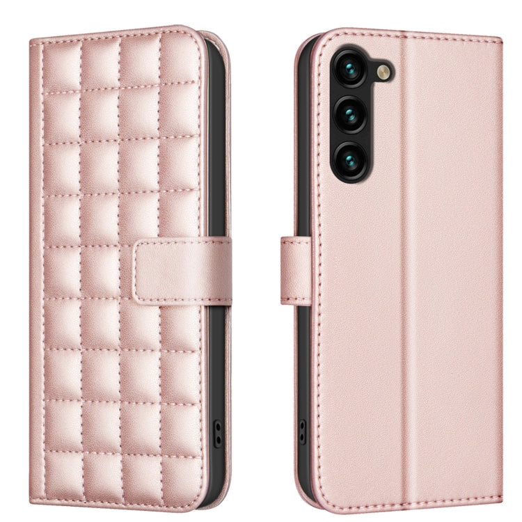 Square Texture Leather Phone Case, For Samsung Galaxy S22 Ultra 5G, For Samsung Galaxy S22+ 5G, For Samsung Galaxy S22 5G, For Samsung Galaxy S21 FE 5G, For Samsung Galaxy S21 5G, For Samsung Galaxy S21+ 5G, For Samsung Galaxy S21 Ultra 5G