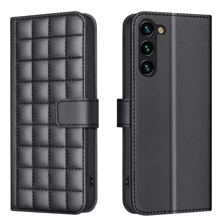 Square Texture Leather Phone Case, For Samsung Galaxy S22 Ultra 5G, For Samsung Galaxy S22+ 5G, For Samsung Galaxy S22 5G, For Samsung Galaxy S21 FE 5G, For Samsung Galaxy S21 5G, For Samsung Galaxy S21+ 5G, For Samsung Galaxy S21 Ultra 5G
