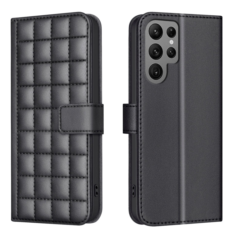 Square Texture Leather Phone Case, For Samsung Galaxy S22 Ultra 5G, For Samsung Galaxy S22+ 5G, For Samsung Galaxy S22 5G, For Samsung Galaxy S21 FE 5G, For Samsung Galaxy S21 5G, For Samsung Galaxy S21+ 5G, For Samsung Galaxy S21 Ultra 5G