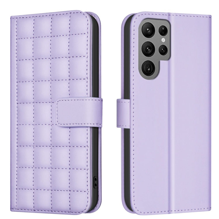 Square Texture Leather Phone Case, For Samsung Galaxy S25 Ultra 5G, For Samsung Galaxy S24 Ultra 5G, For Samsung Galaxy S24+ 5G, For Samsung Galaxy S24 5G, For Samsung Galaxy S23 FE 5G, For Samsung Galaxy S23 Ultra 5G, For Samsung Galaxy S23+ 5G       ...