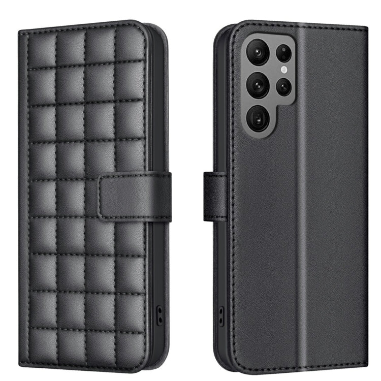 Square Texture Leather Phone Case, For Samsung Galaxy S25 Ultra 5G, For Samsung Galaxy S24 Ultra 5G, For Samsung Galaxy S24+ 5G, For Samsung Galaxy S24 5G, For Samsung Galaxy S23 FE 5G, For Samsung Galaxy S23 Ultra 5G, For Samsung Galaxy S23+ 5G       ...