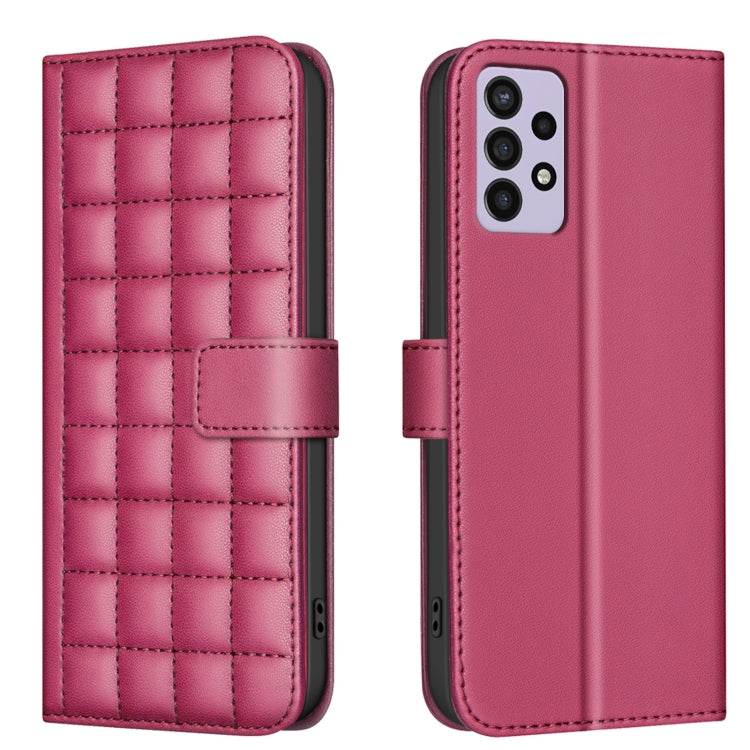 Square Texture Leather Phone Case, For Samsung Galaxy A33, For Samsung Galaxy A13 5G / 4G, For Samsung Galaxy A52 / A52s 5G, For Samsung Galaxy A03s / A02s, For Samsung Galaxy A22 4G, For Samsung Galaxy A22 5G, For Samsung Galaxy A32 4G                ...