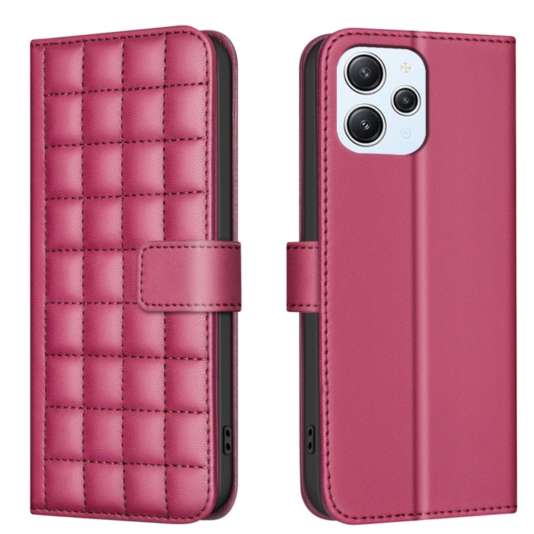 Square Texture Leather Phone Case, For Redmi Note 13 Pro 5G, For Redmi K70 / K70 Pro, For Redmi 12 4G, For Redmi Note 11 / Note 11S, For Redmi Note 12S Global, For Redmi Note 12 4G Global, For Redmi A1 / A1+ / A2, For Redmi Note 12 Pro+ Global