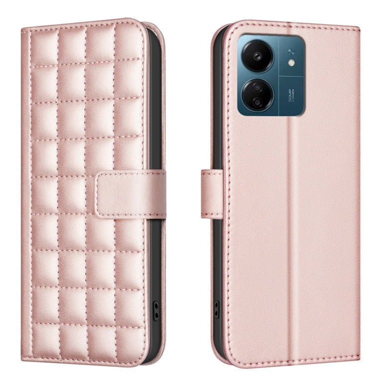 Square Texture Leather Phone Case, For Redmi Note 14 Pro 4G, For Redmi Note 14 4G 163.25mm, For Redmi A3, For Redmi Note 13 Pro 4G Global, For Redmi Note 13 4G Global, For Redmi Note 13 5G, For Redmi 13C, For Redmi Note 13 Pro+ 5G