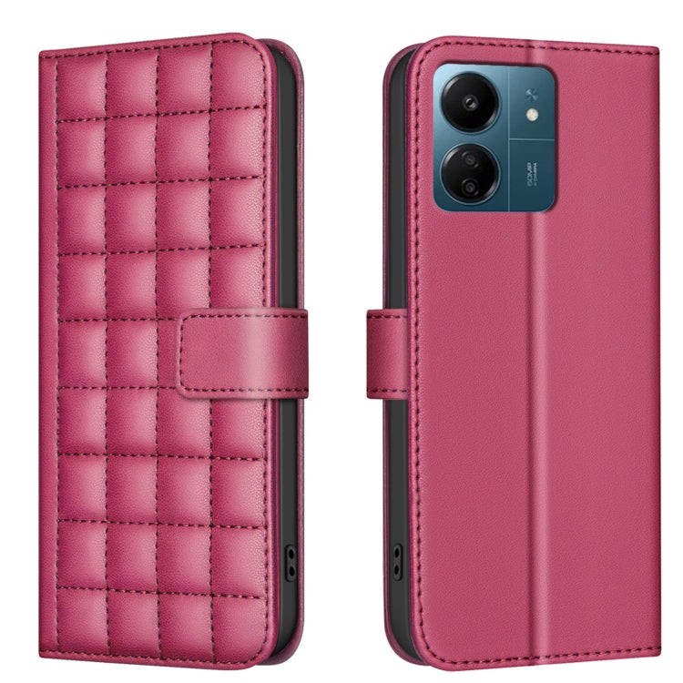 Square Texture Leather Phone Case, For Redmi Note 14 Pro 4G, For Redmi Note 14 4G 163.25mm, For Redmi A3, For Redmi Note 13 Pro 4G Global, For Redmi Note 13 4G Global, For Redmi Note 13 5G, For Redmi 13C, For Redmi Note 13 Pro+ 5G