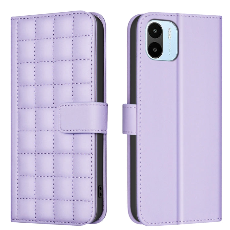 Square Texture Leather Phone Case, For Redmi Note 13 Pro 5G, For Redmi K70 / K70 Pro, For Redmi 12 4G, For Redmi Note 11 / Note 11S, For Redmi Note 12S Global, For Redmi Note 12 4G Global, For Redmi A1 / A1+ / A2, For Redmi Note 12 Pro+ Global