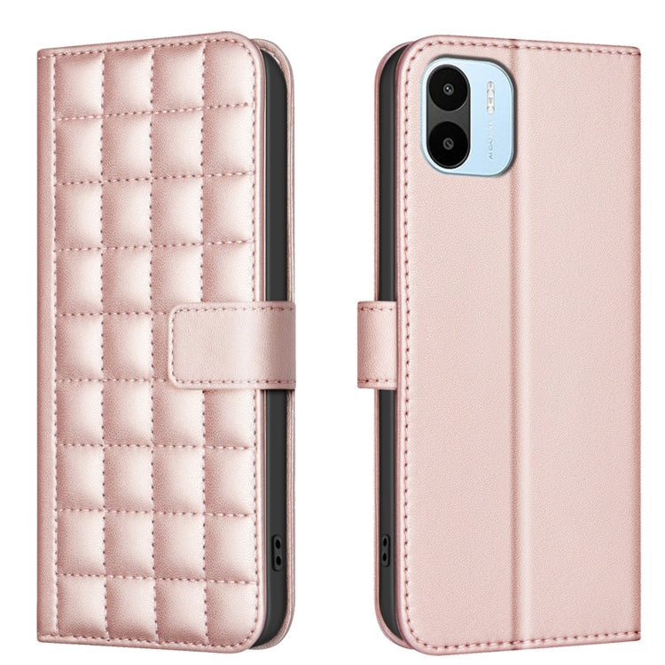 Square Texture Leather Phone Case, For Redmi Note 13 Pro 5G, For Redmi K70 / K70 Pro, For Redmi 12 4G, For Redmi Note 11 / Note 11S, For Redmi Note 12S Global, For Redmi Note 12 4G Global, For Redmi A1 / A1+ / A2, For Redmi Note 12 Pro+ Global
