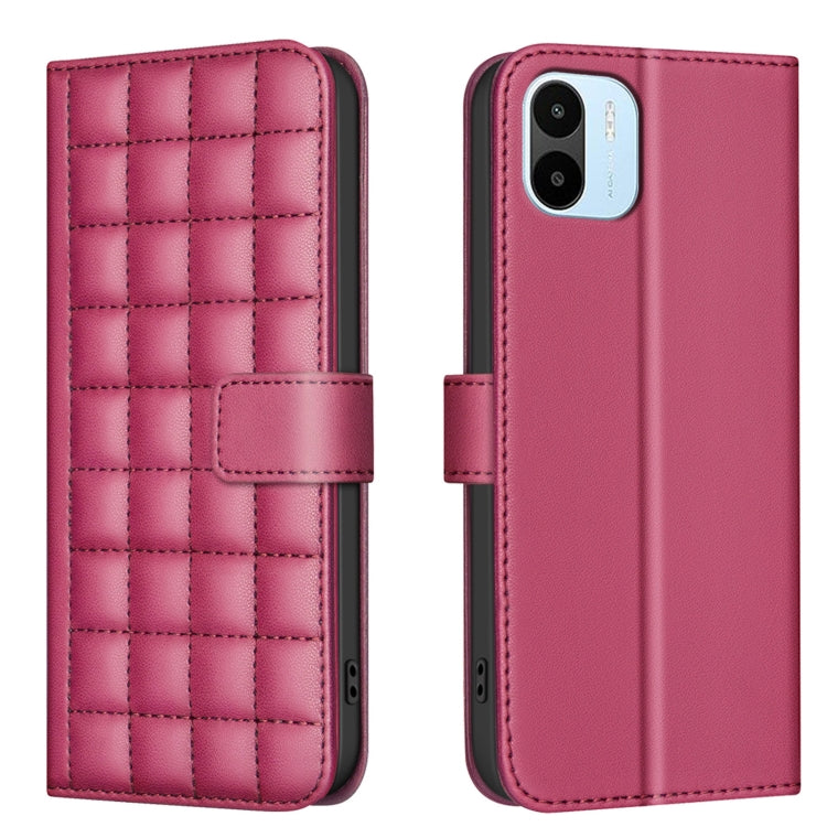 Square Texture Leather Phone Case, For Redmi Note 13 Pro 5G, For Redmi K70 / K70 Pro, For Redmi 12 4G, For Redmi Note 11 / Note 11S, For Redmi Note 12S Global, For Redmi Note 12 4G Global, For Redmi A1 / A1+ / A2, For Redmi Note 12 Pro+ Global