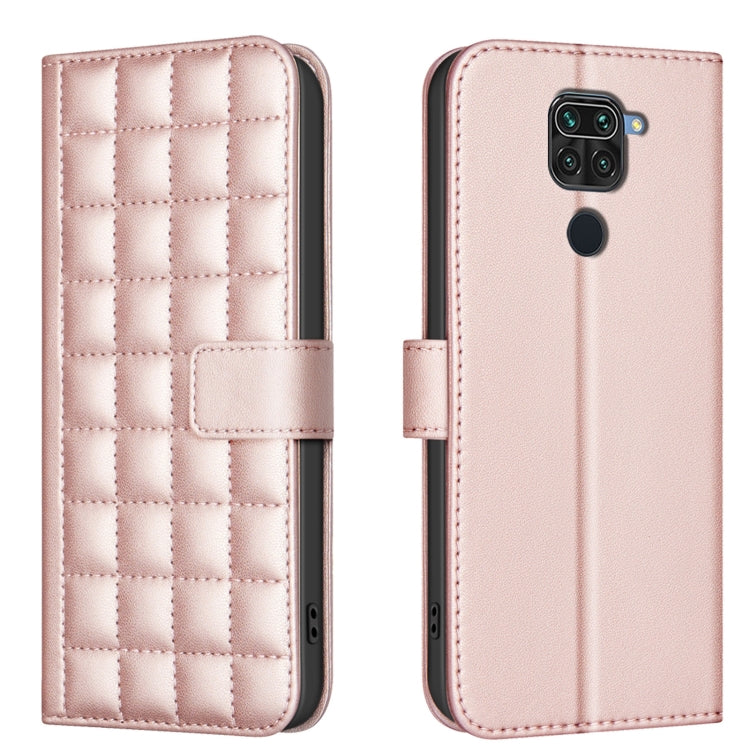 Square Texture Leather Phone Case, For Redmi 10X 4G / Note 9, For Redmi Note 9 Pro Max / 9 Pro / 9S