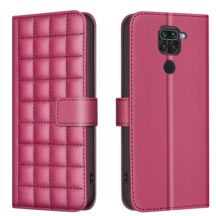 Square Texture Leather Phone Case, For Redmi 10X 4G / Note 9, For Redmi Note 9 Pro Max / 9 Pro / 9S