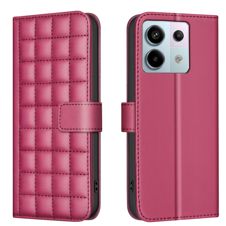 Square Texture Leather Phone Case, For Redmi Note 13 Pro 5G, For Redmi K70 / K70 Pro, For Redmi 12 4G, For Redmi Note 11 / Note 11S, For Redmi Note 12S Global, For Redmi Note 12 4G Global, For Redmi A1 / A1+ / A2, For Redmi Note 12 Pro+ Global