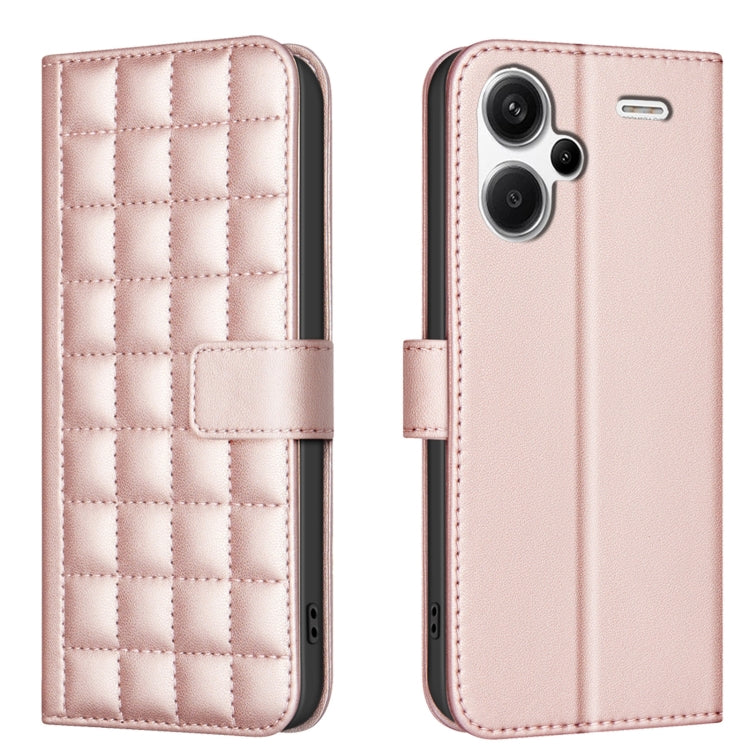 Square Texture Leather Phone Case, For Redmi Note 14 Pro 4G, For Redmi Note 14 4G 163.25mm, For Redmi A3, For Redmi Note 13 Pro 4G Global, For Redmi Note 13 4G Global, For Redmi Note 13 5G, For Redmi 13C, For Redmi Note 13 Pro+ 5G