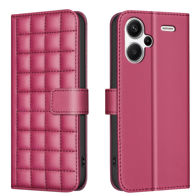 Square Texture Leather Phone Case, For Redmi Note 14 Pro 4G, For Redmi Note 14 4G 163.25mm, For Redmi A3, For Redmi Note 13 Pro 4G Global, For Redmi Note 13 4G Global, For Redmi Note 13 5G, For Redmi 13C, For Redmi Note 13 Pro+ 5G