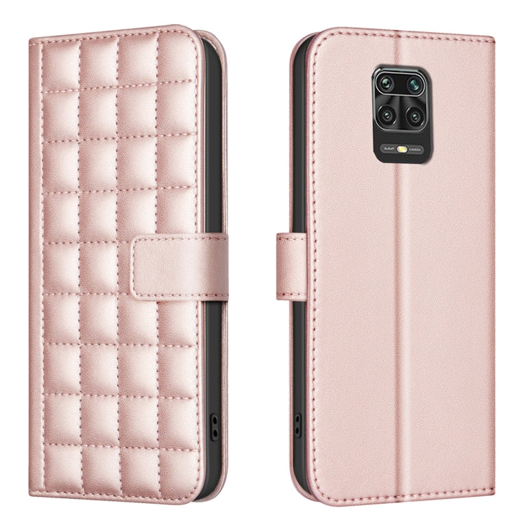Square Texture Leather Phone Case, For Redmi 10X 4G / Note 9, For Redmi Note 9 Pro Max / 9 Pro / 9S