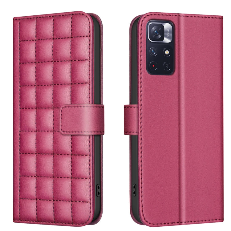 Square Texture Leather Phone Case, For Redmi Note 13 Pro 5G, For Redmi K70 / K70 Pro, For Redmi 12 4G, For Redmi Note 11 / Note 11S, For Redmi Note 12S Global, For Redmi Note 12 4G Global, For Redmi A1 / A1+ / A2, For Redmi Note 12 Pro+ Global