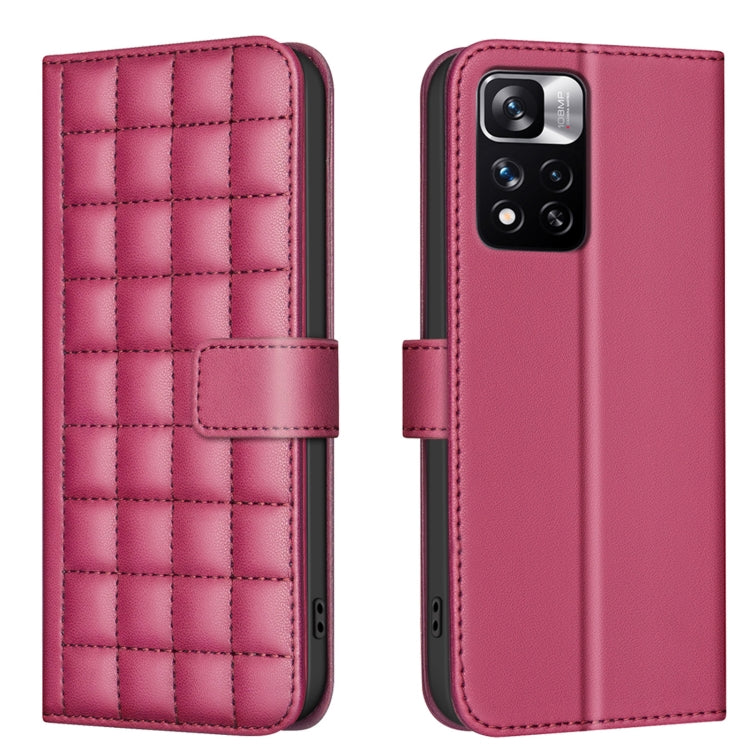 Square Texture Leather Phone Case, For Redmi Note 12 Pro Global, For Redmi Note 12 5G Global / Xiaomi Poco X5, For Redmi Note 11 Pro 5G / 4G Global, For Redmi 10 5G / Note 11E, For Redmi 10C, For Redmi 10 2022 / Note 11 4G, For Redmi Note 10 4G / Note ...