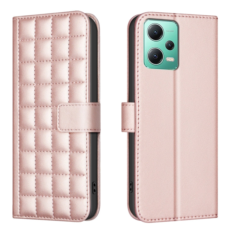 Square Texture Leather Phone Case, For Redmi Note 12 Pro Global, For Redmi Note 12 5G Global / Xiaomi Poco X5, For Redmi Note 11 Pro 5G / 4G Global, For Redmi 10 5G / Note 11E, For Redmi 10C, For Redmi 10 2022 / Note 11 4G, For Redmi Note 10 4G / Note ...