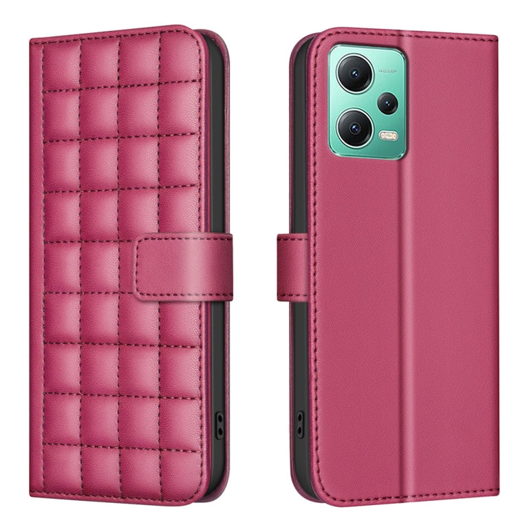 Square Texture Leather Phone Case, For Redmi Note 12 Pro Global, For Redmi Note 12 5G Global / Xiaomi Poco X5, For Redmi Note 11 Pro 5G / 4G Global, For Redmi 10 5G / Note 11E, For Redmi 10C, For Redmi 10 2022 / Note 11 4G, For Redmi Note 10 4G / Note ...