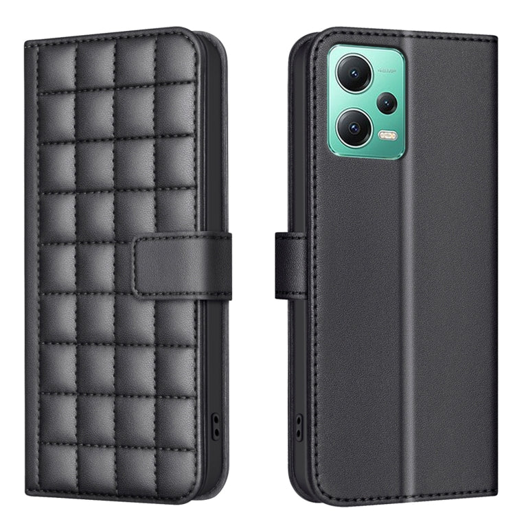Square Texture Leather Phone Case, For Redmi Note 12 Pro Global, For Redmi Note 12 5G Global / Xiaomi Poco X5, For Redmi Note 11 Pro 5G / 4G Global, For Redmi 10 5G / Note 11E, For Redmi 10C, For Redmi 10 2022 / Note 11 4G, For Redmi Note 10 4G / Note ...
