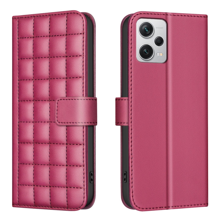 Square Texture Leather Phone Case, For Redmi Note 13 Pro 5G, For Redmi K70 / K70 Pro, For Redmi 12 4G, For Redmi Note 11 / Note 11S, For Redmi Note 12S Global, For Redmi Note 12 4G Global, For Redmi A1 / A1+ / A2, For Redmi Note 12 Pro+ Global