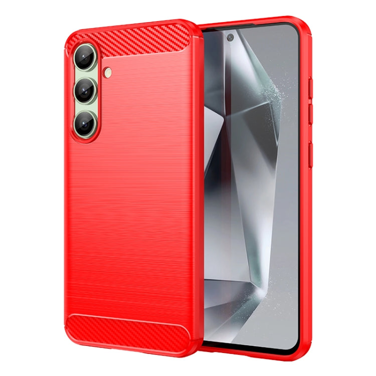 Carbon Fiber Brushed Texture TPU Phone Case, For Galaxy S26 FE 5G, For Samsung Galaxy S26+ 5G, For Samsung Galaxy S26 Edge 5G, For Samsung Galaxy S26 Ultra 5G, For Samsung Galaxy S26 5G, For Samsung Galaxy S25 FE 5G, For Samsung Galaxy S25 Edge 5G     ...