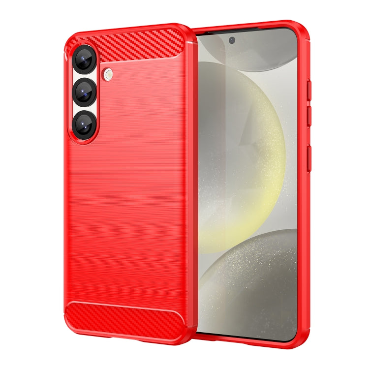 Carbon Fiber Brushed Texture TPU Phone Case, For Galaxy S26 FE 5G, For Samsung Galaxy S26+ 5G, For Samsung Galaxy S26 Edge 5G, For Samsung Galaxy S26 Ultra 5G, For Samsung Galaxy S26 5G, For Samsung Galaxy S25 FE 5G, For Samsung Galaxy S25 Edge 5G     ...