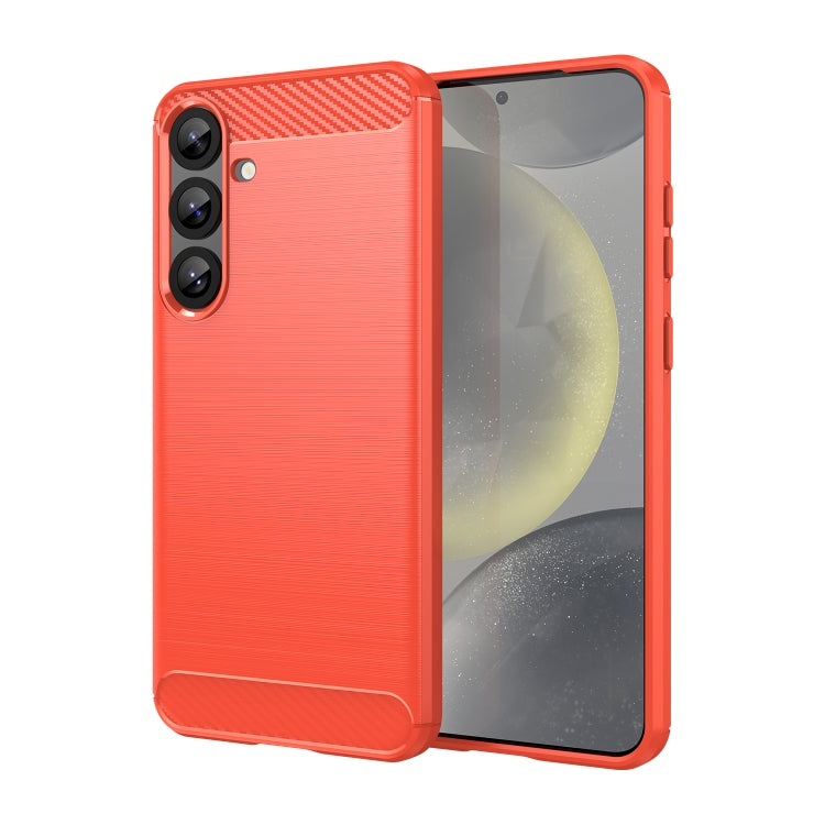 Carbon Fiber Brushed Texture TPU Phone Case, For Galaxy S26 FE 5G, For Samsung Galaxy S26+ 5G, For Samsung Galaxy S26 Edge 5G, For Samsung Galaxy S26 Ultra 5G, For Samsung Galaxy S26 5G, For Samsung Galaxy S25 FE 5G, For Samsung Galaxy S25 Edge 5G     ...