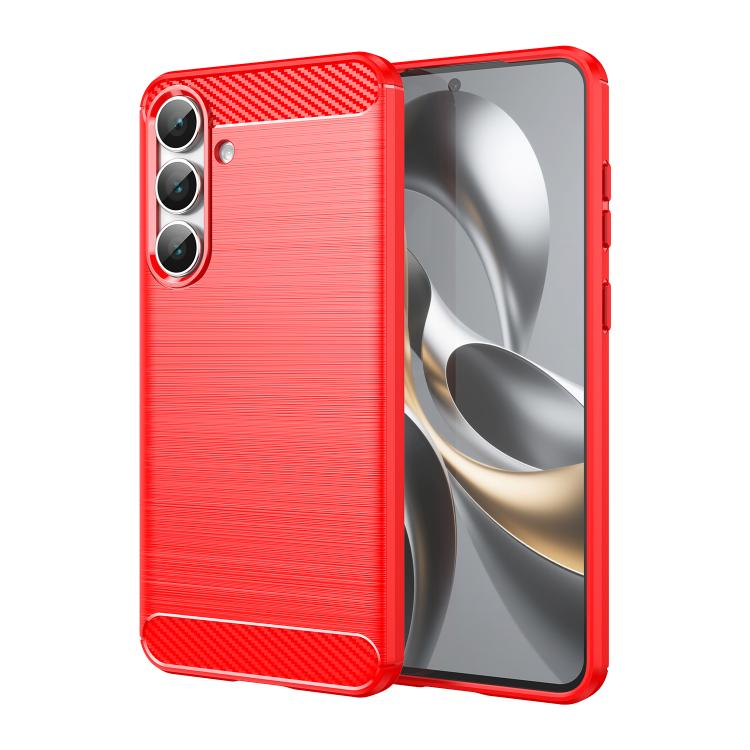 Carbon Fiber Brushed Texture TPU Phone Case, For Galaxy S26 FE 5G, For Samsung Galaxy S26+ 5G, For Samsung Galaxy S26 Edge 5G, For Samsung Galaxy S26 Ultra 5G, For Samsung Galaxy S26 5G, For Samsung Galaxy S25 FE 5G, For Samsung Galaxy S25 Edge 5G     ...