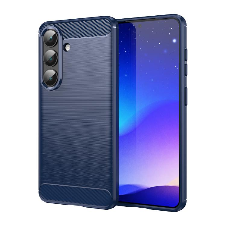 Carbon Fiber Brushed Texture TPU Phone Case, For Galaxy S26 FE 5G, For Samsung Galaxy S26+ 5G, For Samsung Galaxy S26 Edge 5G, For Samsung Galaxy S26 Ultra 5G, For Samsung Galaxy S26 5G, For Samsung Galaxy S25 FE 5G, For Samsung Galaxy S25 Edge 5G     ...