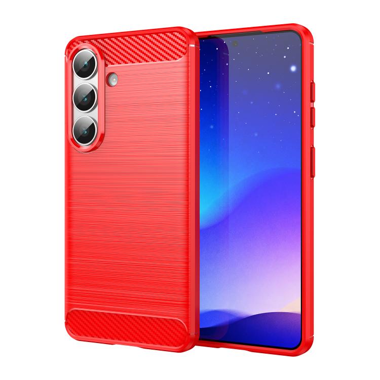 Carbon Fiber Brushed Texture TPU Phone Case, For Galaxy S26 FE 5G, For Samsung Galaxy S26+ 5G, For Samsung Galaxy S26 Edge 5G, For Samsung Galaxy S26 Ultra 5G, For Samsung Galaxy S26 5G, For Samsung Galaxy S25 FE 5G, For Samsung Galaxy S25 Edge 5G     ...