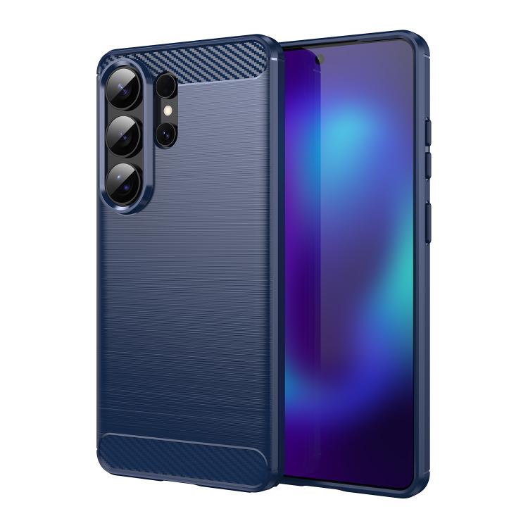 Carbon Fiber Brushed Texture TPU Phone Case, For Galaxy S26 FE 5G, For Samsung Galaxy S26+ 5G, For Samsung Galaxy S26 Edge 5G, For Samsung Galaxy S26 Ultra 5G, For Samsung Galaxy S26 5G, For Samsung Galaxy S25 FE 5G, For Samsung Galaxy S25 Edge 5G     ...