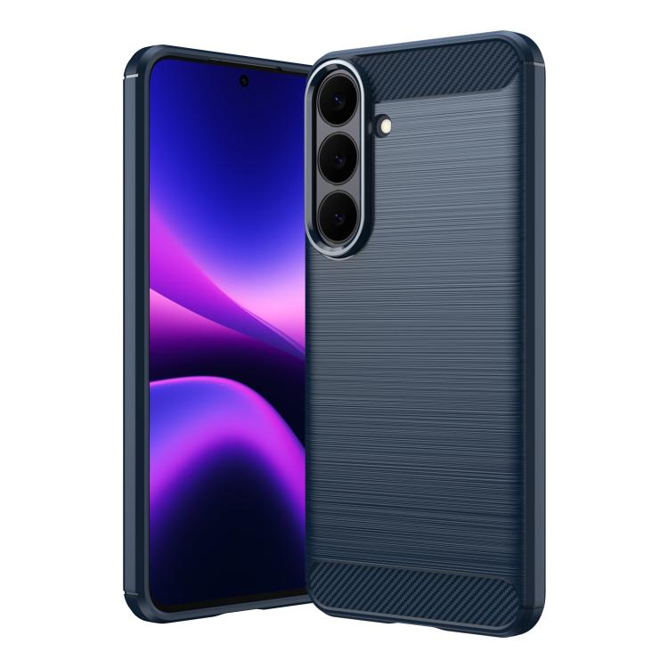 Carbon Fiber Brushed Texture TPU Phone Case, For Galaxy S26 FE 5G, For Samsung Galaxy S26+ 5G, For Samsung Galaxy S26 Edge 5G, For Samsung Galaxy S26 Ultra 5G, For Samsung Galaxy S26 5G, For Samsung Galaxy S25 FE 5G, For Samsung Galaxy S25 Edge 5G     ...